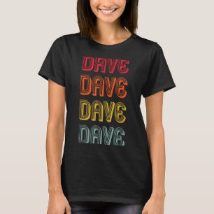 Männer Name Vater Junge Ehemann Weihnachten Dave G T-Shirt