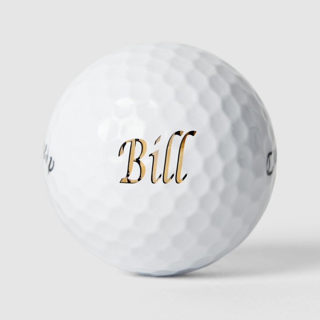 Männer nannten Bill. Golfball (Vorderseite)