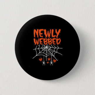 Männer neu vernetzte Halloween frisch vermählte Br Button