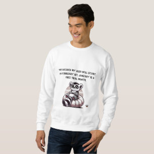 Männer Neujahr - Entschließung Sweatshirt