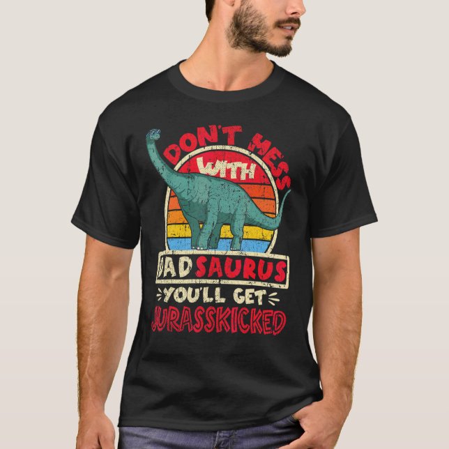 Männer nicht mit Vater Saurus verwechseln I B T-Shirt (Vorderseite)