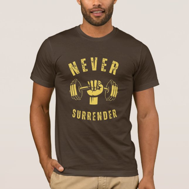 Männer nie klassisch ausscheiden T-Shirt (Vorderseite)