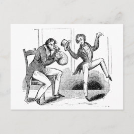 Männer niffen Stickoxid Cartoon Postkarte