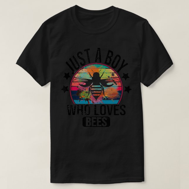 Männer nur ein Junge, der Bienen Liebe Jungen Kind T-Shirt (Design vorne)