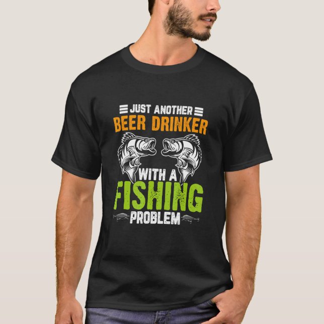 Männer Nur Ein Weiterer Biertrinker Mit Einem Ange T-Shirt (Vorderseite)