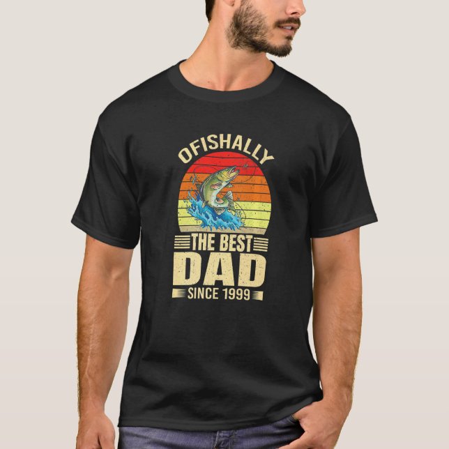 Männer Ofishally der beste Vater seit 1999 Fisher  T-Shirt (Vorderseite)