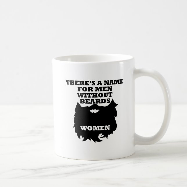 Männer ohne Bärte Lustiger Becher Tasse (Rechts)