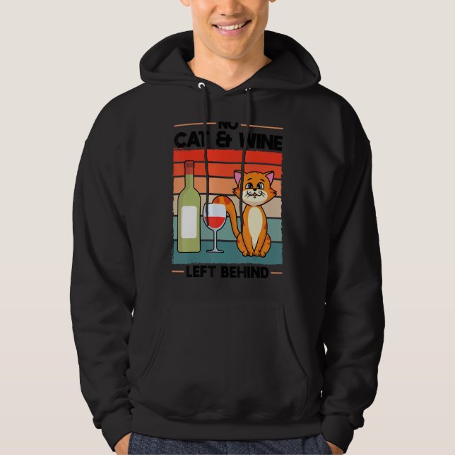 Männer ohne Katzen und Wein, Verlassen hinter Haus Hoodie (Vorderseite)