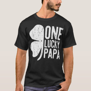 Männer One Lucky Papa Vintage St. Patrick Tag Pr T-Shirt