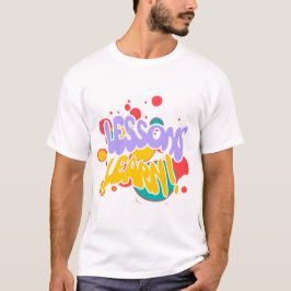 MÄNNER-PAINT-SPLASH-LEKTIONEN LERNEN T-SHIRT 