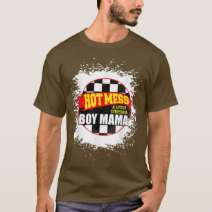 Männer passen heiße Schläge zu einer etwas gestres T-Shirt