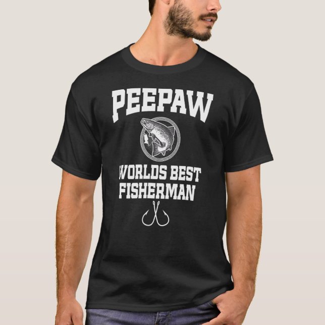 Männer Peepaw Weltbester Fischer T-Shirt (Vorderseite)
