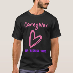 Männer Pflegehelfer Respekt Pflegehelfer Krankenpf T-Shirt