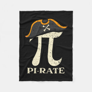 Männer Pi-Rate-Tag Mathematiker Mathe-Geek Pirat Fleecedecke