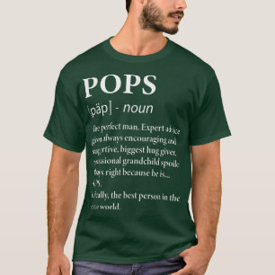 Männer Pop Definition Großvater Großvater T-Shirt
