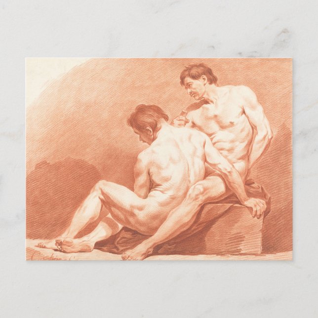 Männer Postkarte (Vorderseite)