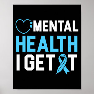Männer Psychische Gesundheit Erhalten Sie Aufmerks Poster