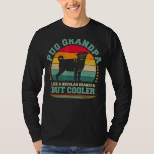 Männer Pug Hund Vintage Pug Opa Vatertag T-Shirt