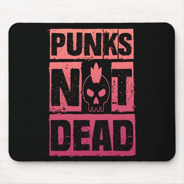 Männer Punks Keine Regierungsbehörde _ Mohawk Punk Mousepad (Vorne)