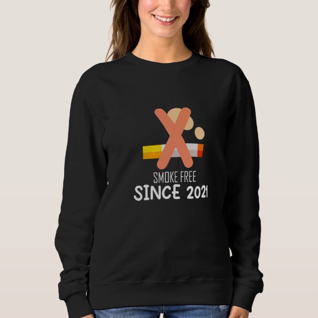 Männer rauchfrei seit 2021 Rauchverbot Sweatshirt (Vorderseite)