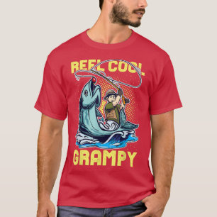 Männer Reel Cool Grampy Lustiges Angeln 873 T-Shirt