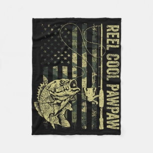 Männer Reel Cool Pawpaw Tarnung Amerikanische Flag Fleecedecke