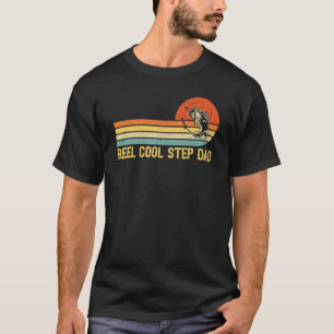 Männer Reel Cool Stiefvater Angeln Fisch Vintage T-Shirt