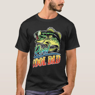 Männer Reel Cooler Papa Angeln Papa Vatertag Fisch T-Shirt