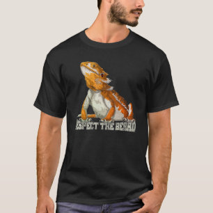 Männer respektieren die Bart Reptile Lizard Bart D T-Shirt