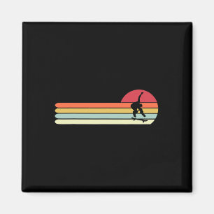 Männer Retro Vintage Stil Skateboarding-Geschenk f Magnet