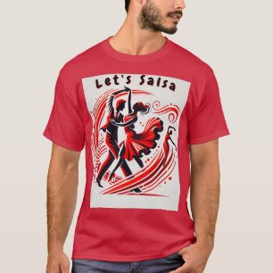 Männer Salsa Tanz T - Shirt Striking Salsa