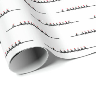 Männer Santa Hut Rudern Ruderer Crew Team #4 Geschenkpapier