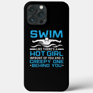 Männer schwimmen, als ob es einen heißen Mädchensc Case-Mate iPhone Hülle