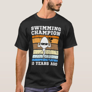 Männer schwimmen Champion vor 10 Jahren schnell Sp T-Shirt