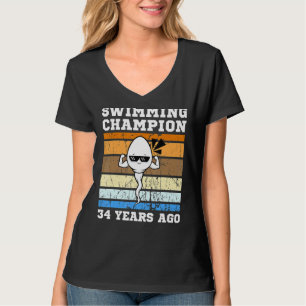 Männer schwimmen Champion vor 34 Jahren schnell Sp T-Shirt