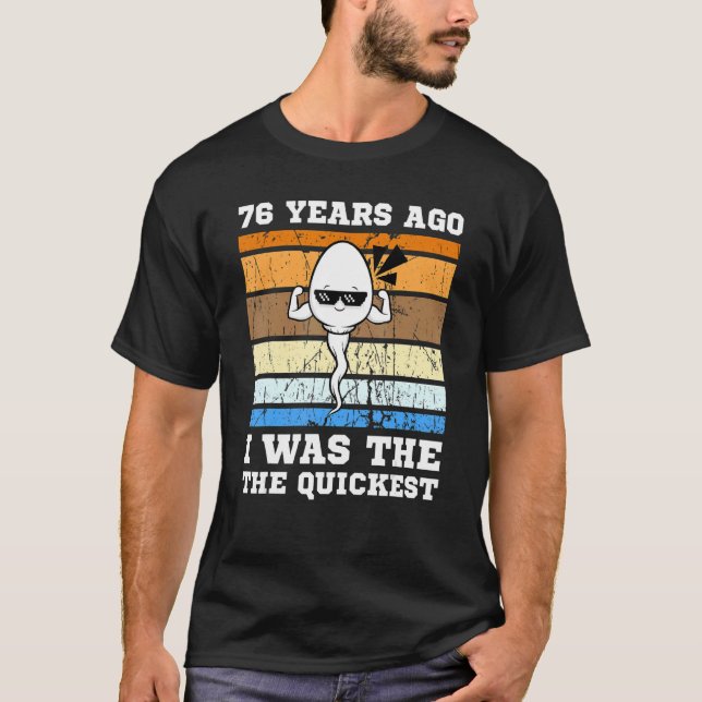 Männer schwimmen vor 76 Jahren schnell T-Shirt (Vorderseite)