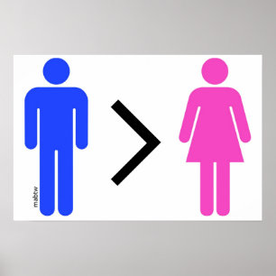 Männer sind besser als Frauen-Plakat Poster