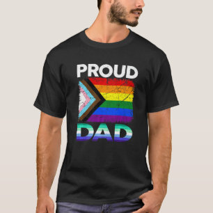 Männer sind stolz, dass Vater die Gay Flag Flag tr T-Shirt