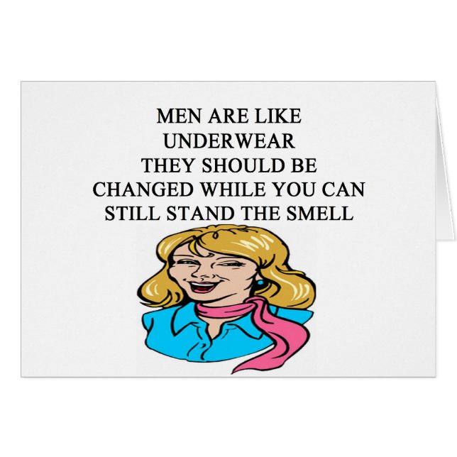 MÄNNER sind wie Unterwäsche (Vorderseite (Horizontal))