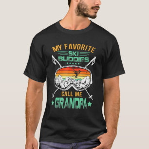 Männer Skifahren meine Lieblingskatastrophen nenne T-Shirt