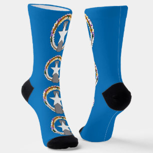 Männer Socken mit Fahne von Nord-Mariana