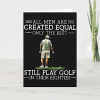 Männer spielen Golf Achtziger lustiger Golfer Golf