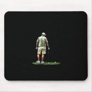 Männer spielen Golf Achtziger lustiger Golfer Golf Mousepad