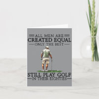 Männer spielen Golf in den Achtzigern 80er Geschen