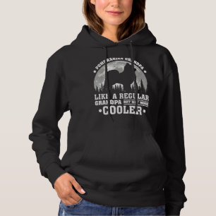 Männer Spitz Opa Vintager Spitz Dog Fa Hoodie