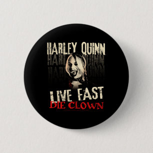 Männer-Squad Live Fast Die Clown Performance Button