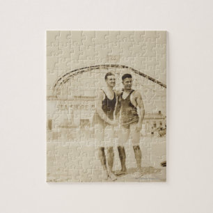 Männer stehend auf Strand Puzzle