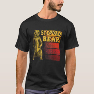 Männer Stiefvater Bär Vintage Retro T-Shirt