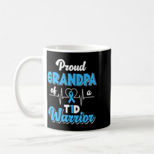 Männer Stolz Großvater eines T1D-Kriegers Diabetik Kaffeetasse
