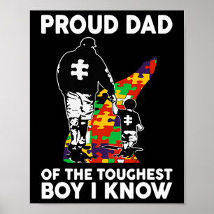 Männer stolz Vater des härtesten Jungen, den ich A Poster